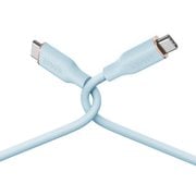 Anker PowerLine III Flow USB-C ＆ USB-C ケーブル 1.8m アイスブルー A8553N32