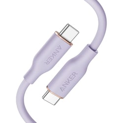 Anker PowerLine III Flow USB-C ＆ USB-C ケーブル 1.8m ライトパープル A8553NV2
