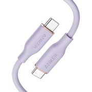 Anker PowerLine III Flow USB-C & USB-C ケーブル 1.8m ライトパープル A8553NV2