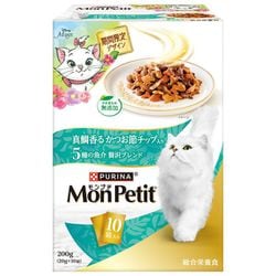 モンプチ 期間限定 真鯛香るかつお節チップ入り 200g（20g×10袋） [猫用 ドライフーズ 総合栄養食]