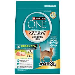 ピュリナワン キャット ドライフード 3kg 1歳から全ての年齢に チキン メタボリックエネルギーコントロール [猫用 ドライフーズ]