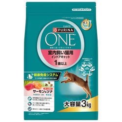 ピュリナワン キャット サーモン＆ツナ 3kg 1歳以上 室内飼い猫用 インドアキャット [猫用 ドライフーズ]
