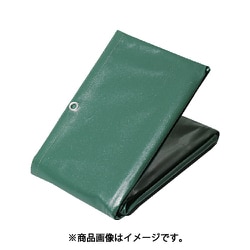 萩原 ターピー エステル帆布トラックシート W-4号 グリーン 2.6m×3.8m EH-W4