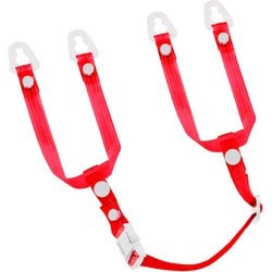 タジマ ヘルメット あご耳紐セット ビニール クリアレッド HASVCR