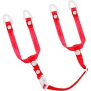 タジマ ヘルメット あご耳紐セット ビニール クリアレッド HASVCR