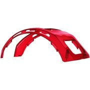 タジマ ヘルメット セフメット用トップカバー クリアレッド HATCR