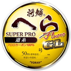 将鱗 ヘラ スーパーフロロ 道糸 ゴールド 1.2号