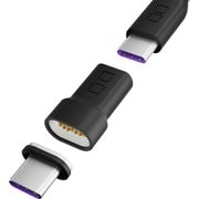 マグネット変換アダプタ USB-C端子 ストレート ブラック CIO-MGCT-I-CC-BK