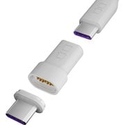 マグネット変換アダプタ USB-C端子 ストレート ホワイト CIO-MGCT-I-CC-WH