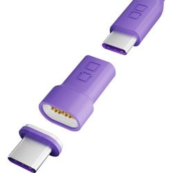 マグネット変換アダプタ USB-C端子 ストレート パープル CIO-MGCT-I-CC-PP