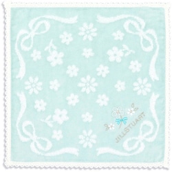 JILLSTUART ミニョン 25cm×25cm ブルー タオルハンカチ 58-1860090