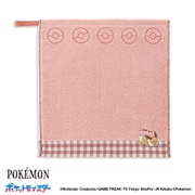 69-0081081 [ポケットモンスター I choose you 34cm×35cm ピンク ループ付ウォッシュタオル イーブイ]