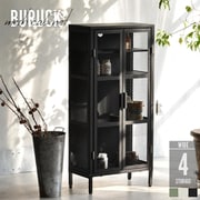 BRLS0331KIBLK [BURUCK ワイドメッシュキャビネット 4段 ブラック]