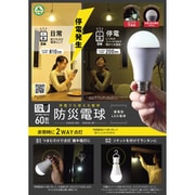 防災電球 蓄電型LED電球 昼白色(WHITE) KS01N-WH