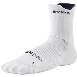 EVO-RL ロング（ラウンド） ユニセックス ランニングウェア ソックス ホワイト（01） Mサイズ（24-26cm） RNS1005