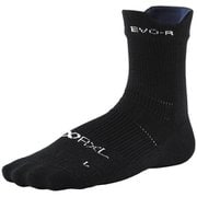 EVO-RL ロング(ラウンド) ユニセックス ランニングウェア ソックス ブラック(10) Mサイズ(24-26cm) RNS1005