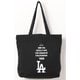 MLBキャンバストートバッグ BLACK LA-SCV-03（E）