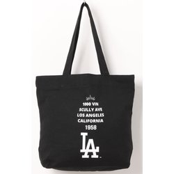 MLBキャンバストートバッグ BLACK LA-SCV-03（E）
