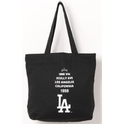 MLBキャンバストートバッグ BLACK LA-SCV-03(E)