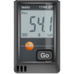 TESTO 温湿度データロガー（Bluetooth） testo 174H BT（黒） 0572