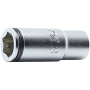 Ko-ken 6.35mm差込 ナットグリップセミディープソケット 13mm 2350X-13