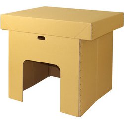 ササガワ 作業台 ダンボール製作業台 大 蓋あり 32-4747