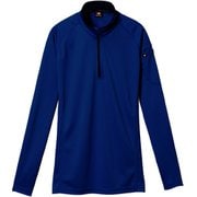 BURTLE 長袖ジップシャツ413-03-5Lネイビー 413-03-5L