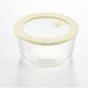 電子レンジ対応 NEWグラスコンテナ ライトイエロー 500ml YJ3843