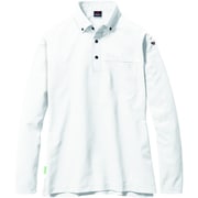 BURTLE 長袖ボタンダウンポロシャツ 715-29-3L ホワイト 715-29-3L