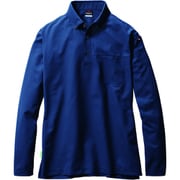 BURTLE 長袖ボタンダウンポロシャツ 715-3-L ネイビー 715-3-L