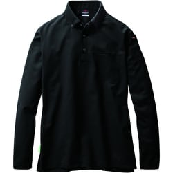 BURTLE 半袖ボタンダウンポロシャツ 717-35-L ブラック 717-35-L
