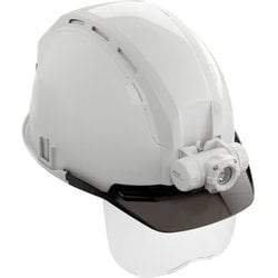 タジマ ヘルメット セフメット（セフ取付溝付ヘルメット） ベーシックセット MD ホワイト シールド付 HSWSB2