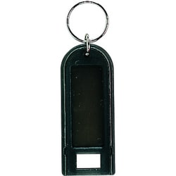 ミズカミ ネームキーホルダー キーホルダー 10本袋入 ブラック KH-BK