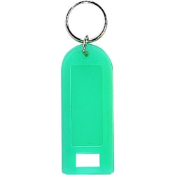 ミズカミ ネームキーホルダー キーホルダー 10本袋入 グリーン KH-GR