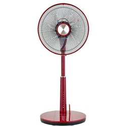 リビング扇風機 DCモーター搭載 フルリモコン式 レッド GF-DC325FR-R