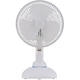 クリップ・卓上 2WAY扇風機 ホワイト KF-195CDX-W
