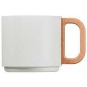 積み重ねられる マグカップ 真空 保温・保冷 350ml ホワイト HC-748