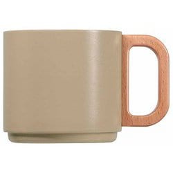 積み重ねられる マグカップ 真空 保温・保冷 350ml ベージュ HC-750