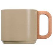 積み重ねられる マグカップ 真空 保温・保冷 350ml ベージュ HC-750