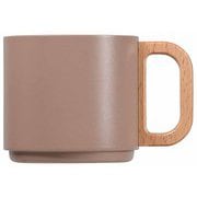 積み重ねられる マグカップ 真空 保温・保冷 350ml ピンクベージュ HC-751