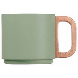 積み重ねられる マグカップ 真空 保温・保冷 350ml ブルーグリーン HC-752