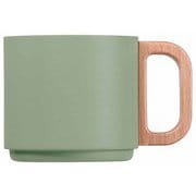 積み重ねられる マグカップ 真空 保温・保冷 350ml ブルーグリーン HC-752