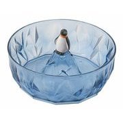 D-6798 [流氷ペンギン そうめん 鉢 外径20.5×高さ7.5c]