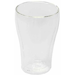 ダブルウォール ビールグラス 410ml 耐熱ガラス L-7523