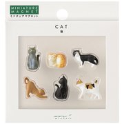 ミニマグネット 6個入 ネコ柄C 43427006