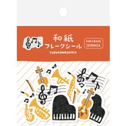 和紙フレークシール 音楽 QSA297