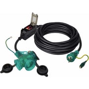 NICHIDO 防雨ポッキン延長ブレーカ10m 過負荷漏電保護兼用 10A PBW-EK10T10A-S
