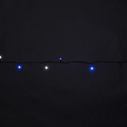 JEFCOM LEDストリングSJX（フォールタイプ）（2.5m白・青） SJX-S05-25WB