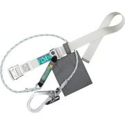 TSUYORON 胴ベルト型墜落制止用器具(ロープタイプ) LSA(三つ打ちロープ) 白 Mサイズ 幅50MM×長さ1200MM TB-LSA-599-W-M-JAN-BP