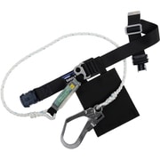 TSUYORON 胴ベルト型墜落制止用器具(ロープタイプ) LSA(八つ打ちロープ) 黒 Mサイズ 幅50MM×長さ1200MM ワンタッチバックル仕様 TB-LSA-OT590C-BLK-M-JAN-BP